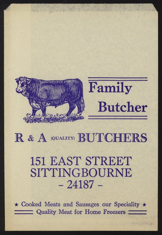 Reklama R&A Butchers autorstwa English School