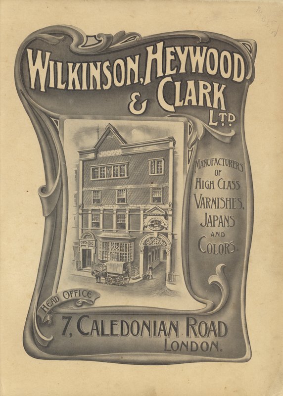 Reklama firmy Wilkinson, Heywood & Clark Ltd (lito) autorstwa English School