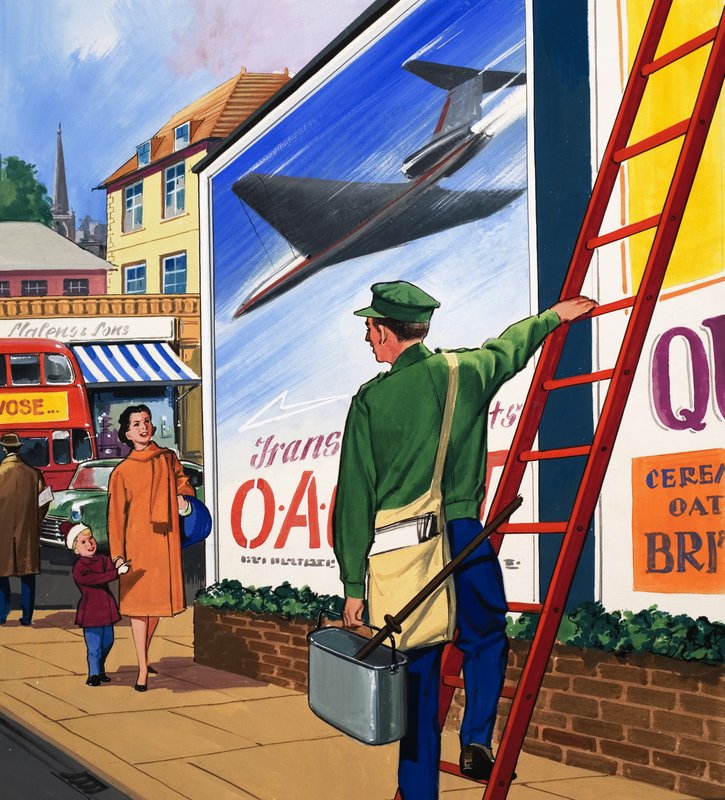 Plakat reklamowy autorstwa English School