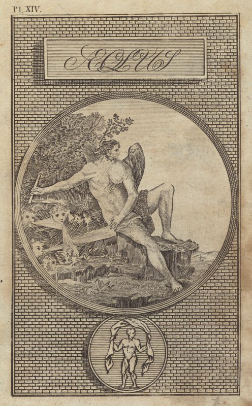 Aeolus, starożytny rzymski bóg wiatrów (rycina) autorstwa English School