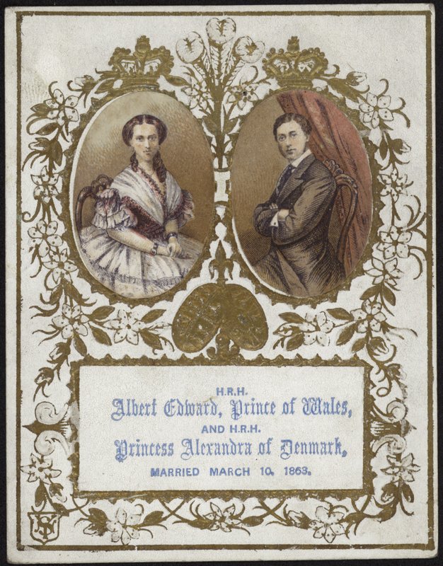 Albert Edward, książę Walii i księżniczka Aleksandra z Danii autorstwa English School