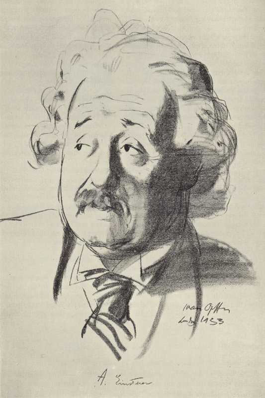 Albert Einstein, fizyk urodzony w Niemczech autorstwa English School