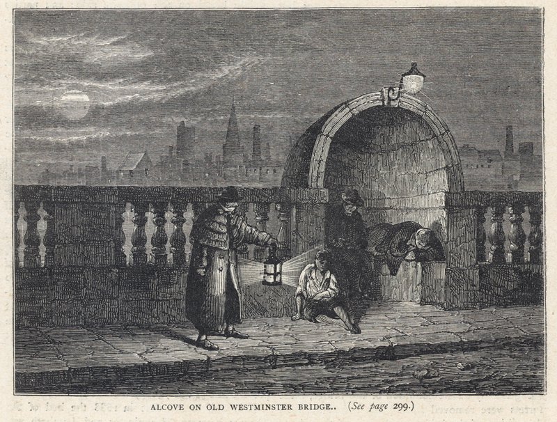 Alkowa na Westminster Bridge autorstwa English School