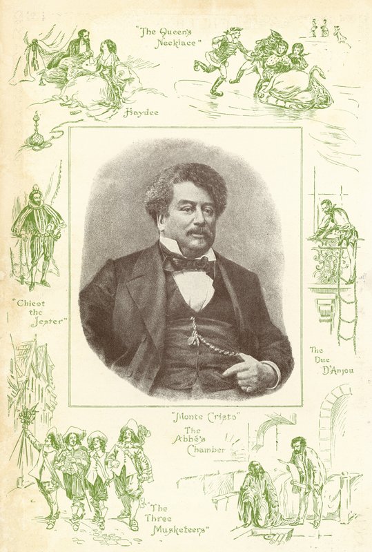 Alexandre Dumas, autor Hrabia Monte Christo autorstwa English School