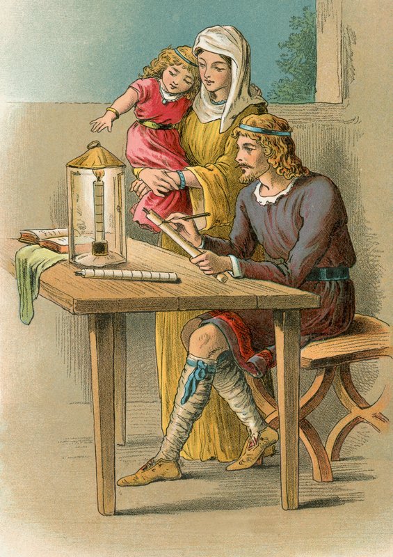 Alfredas gamina laikrodį autorstwa English School