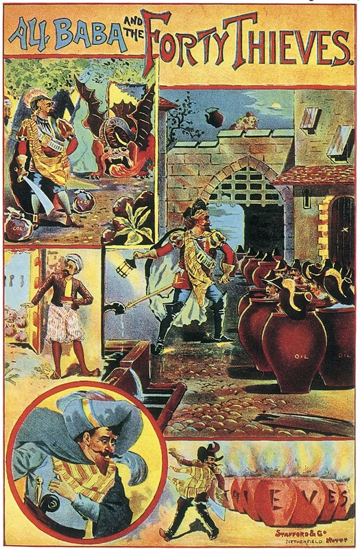 Ali Baba i czterdziestu złodziei autorstwa English School