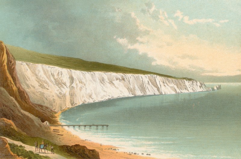 Alum Bay — wyspa Wight autorstwa English School