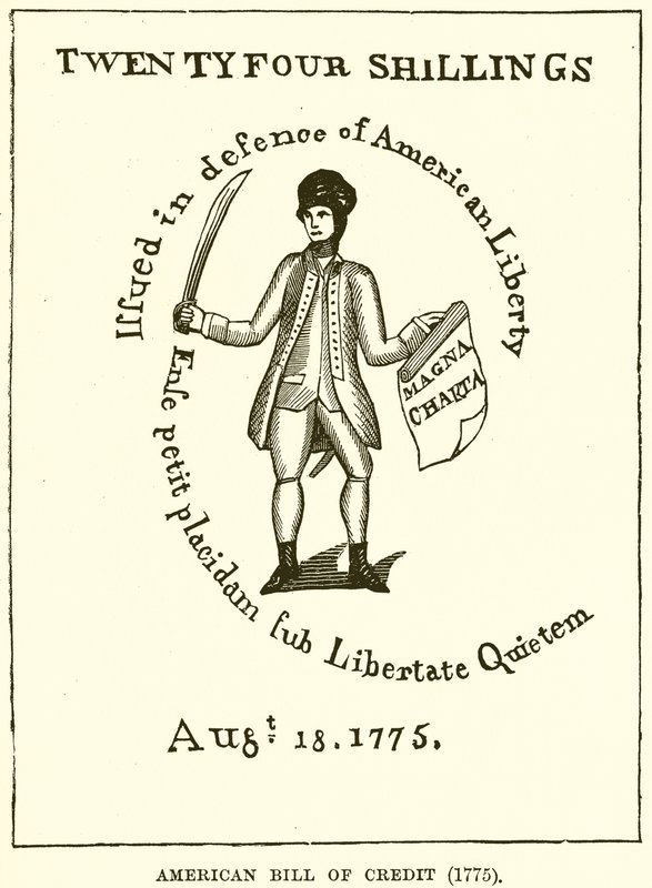 Amerykański rachunek kredytowy (1775) autorstwa English School