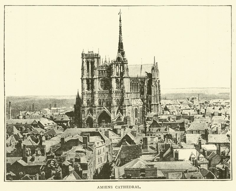 Katedra w Amiens (rycina) autorstwa English School