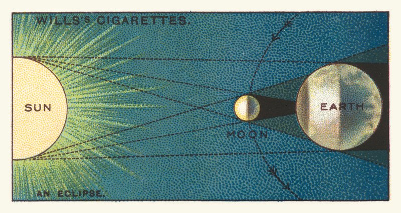 Zaćmienie (chromolitho) autorstwa English School