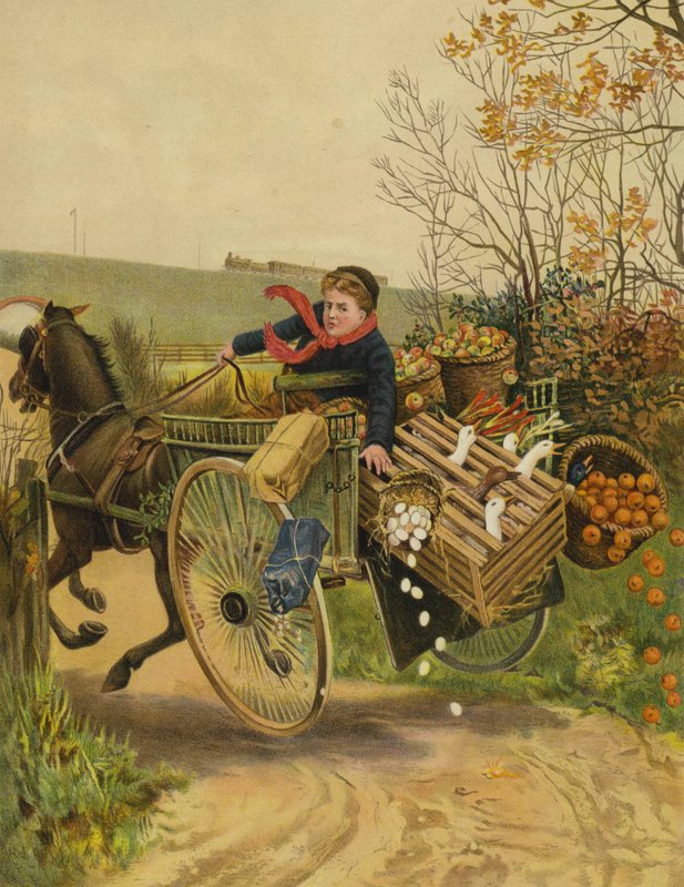 Niefortunne zdenerwowanie (chromolitho) autorstwa English School