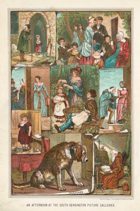 Popołudnie w galeriach obrazów South Kensington autorstwa English School