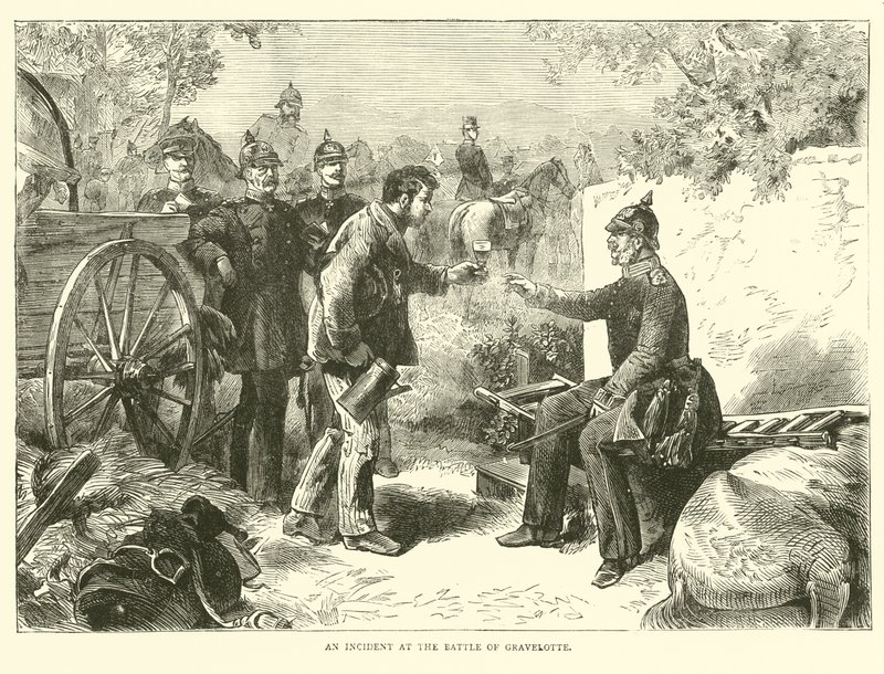 Incydent w bitwie pod Gravelotte, sierpień 1870 autorstwa English School