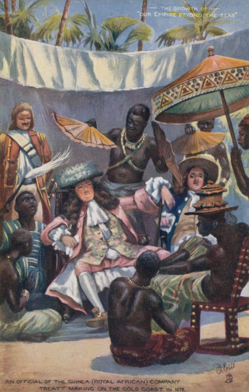Urzędnik Gwinei (Royal African) Company zawarł traktat na Złotym Wybrzeżu w 1672 r. autorstwa English School
