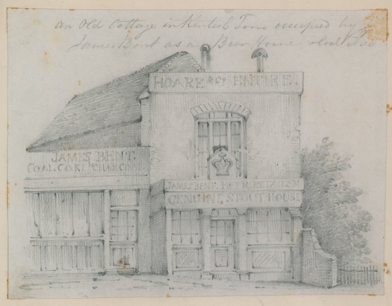 Stary domek w Kentish Town autorstwa English School