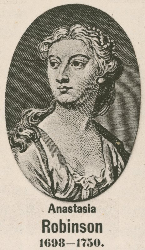 Anastasia Robinson (wklęsłodruk) autorstwa English School