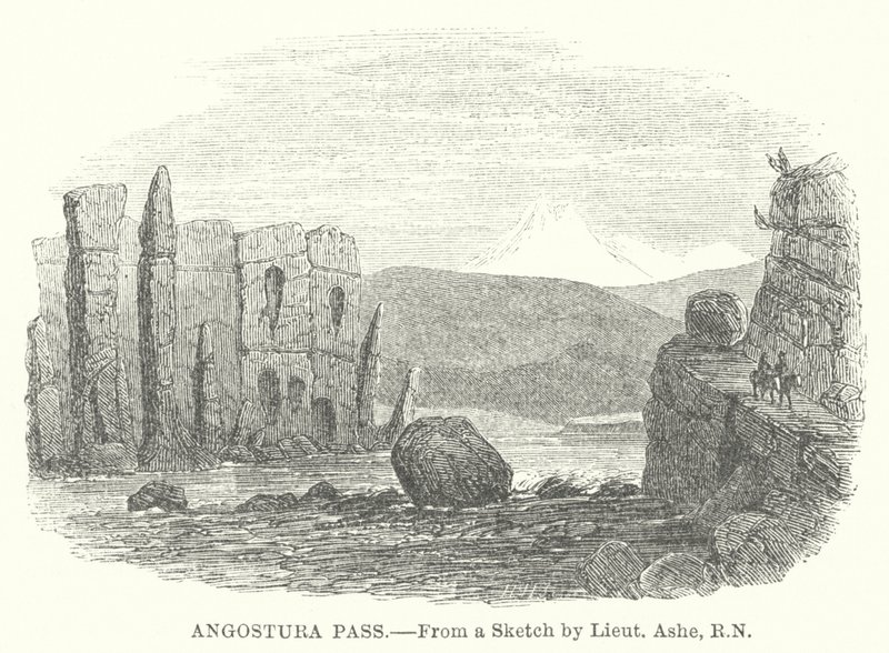 Angostura Pass (grawerunek) autorstwa English School