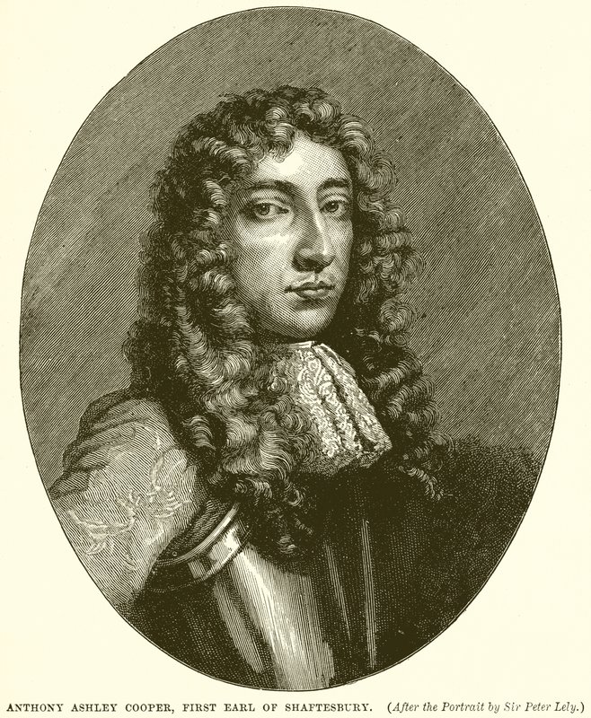 Anthony Ashley Cooper, pierwszy hrabia Shaftesbury autorstwa English School