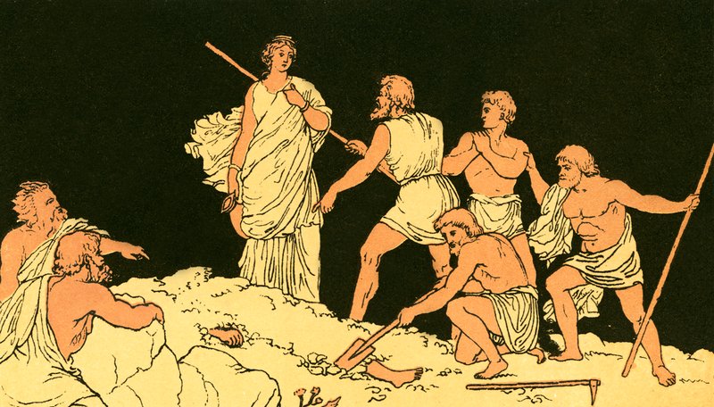 Antygona i ciało Polinik autorstwa English School