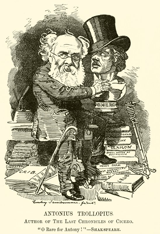 Antonius Trollopius, autor Ostatnich kronik Cycerona (rycina) autorstwa English School