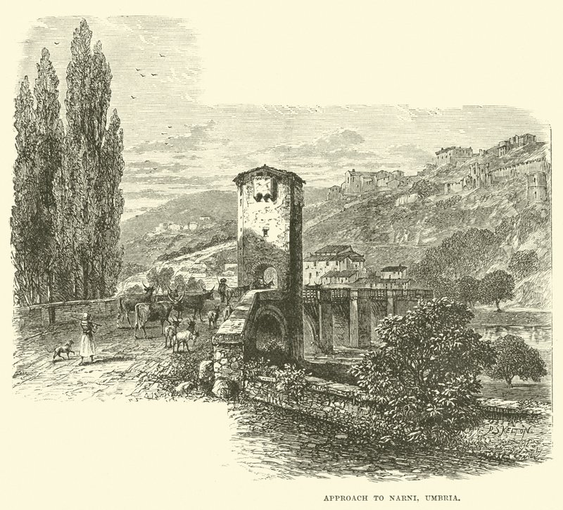 Podejście do Narni, Umbria autorstwa English School