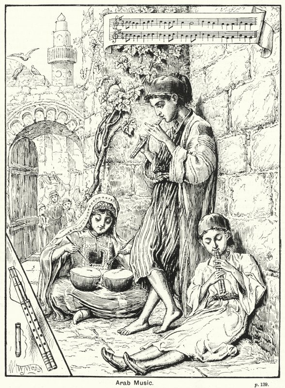 Muzyka arabska (grafika) autorstwa English School