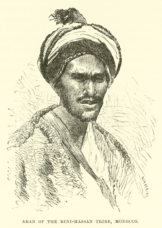 Arab z plemienia Beni-Hassan, Maroko autorstwa English School