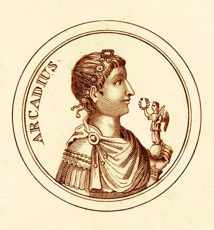 Arcadius, ilustracja z The Universal Historical Dictionary autorstwa George