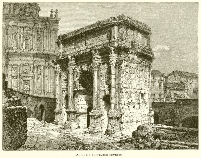 Łuk Septymiusza Sewera autorstwa English School