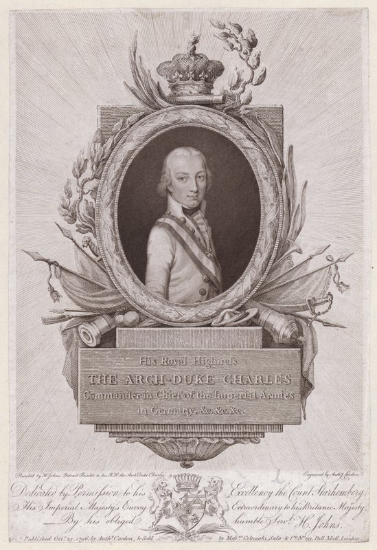 Arcyksiążę Karol, książę cieszyński, żołnierz austriacki autorstwa English School