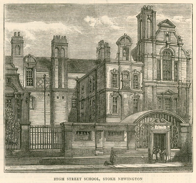 Architektura londyńskiej rady szkolnej: High Street School, Stoke Newington, Londyn autorstwa English School