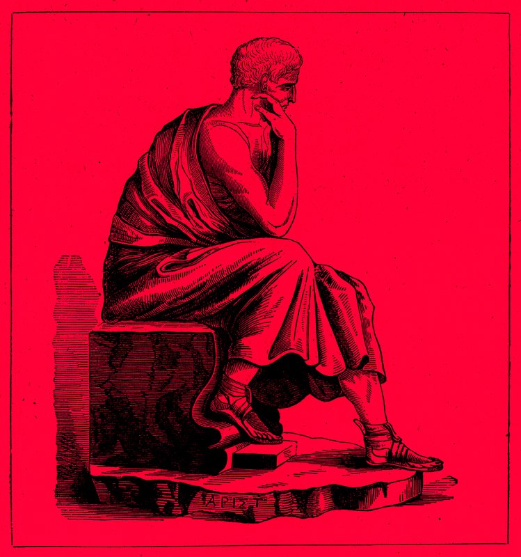 Arystoteles, ilustracja z Ilustrowanej Historii Świata, wydana ok. 1880 r. (obraz ulepszony cyfrowo) autorstwa English School