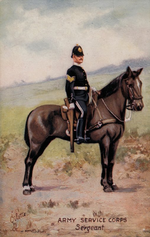 Army Service Corps, sierżant (kolor lito) autorstwa English School