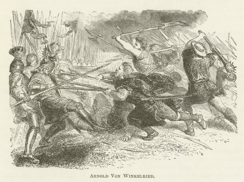 Arnold von Winkelried autorstwa English School
