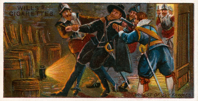 Aresztowanie Guya Fawkesa autorstwa English School