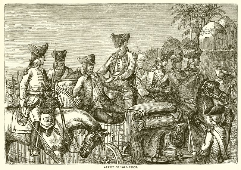 Aresztowanie Lorda Pigota (1776) autorstwa English School