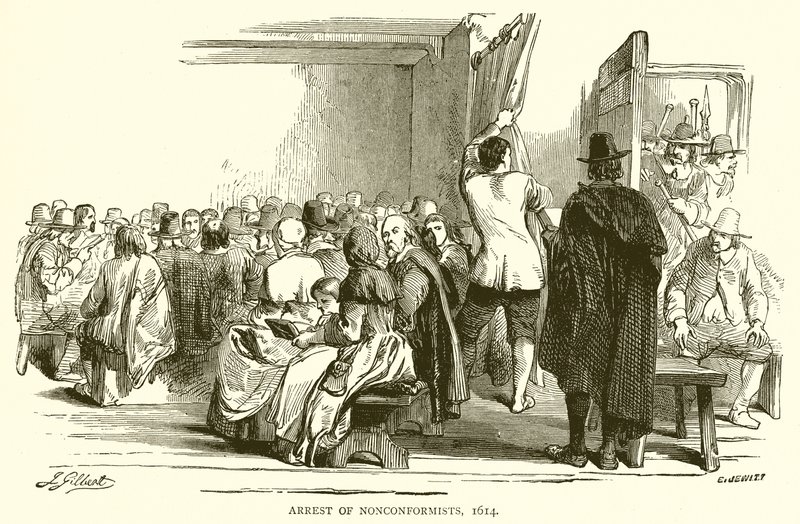 Aresztowanie nonkonformistów, 1614 autorstwa English School