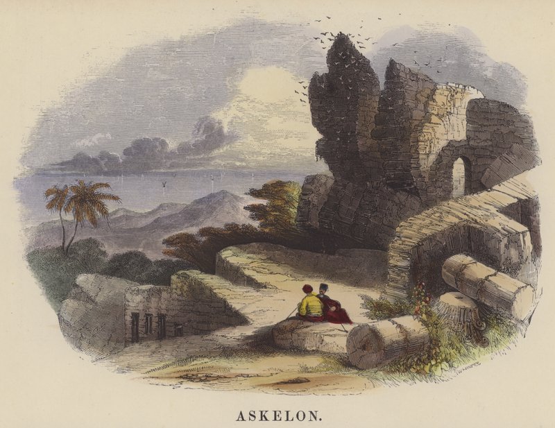 Askelon (kolorowy grawer) autorstwa English School