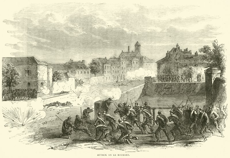 Atak na Le Bourget, październik 1870 autorstwa English School