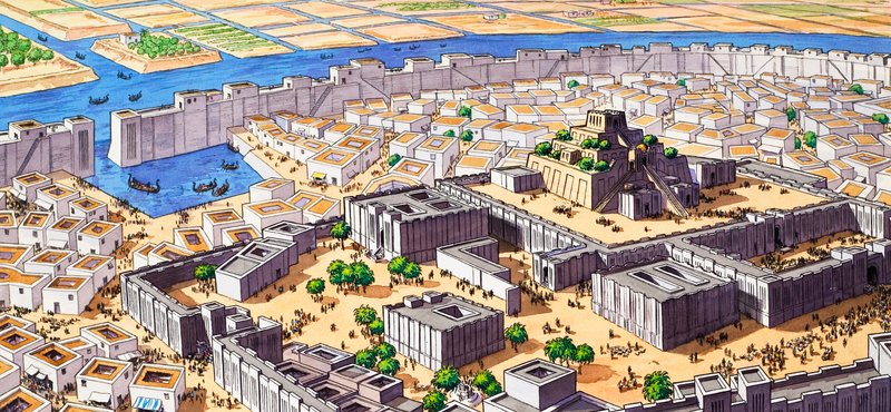 Azteckie miasto Tenochtitlan autorstwa English School
