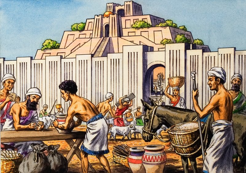 Azteckie miasto Tenochtitlan autorstwa English School