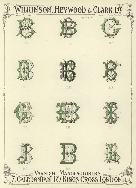 BA, BB, BC, BD, BE, BF, BG, BH, BI, BJ, BK, BL autorstwa English School