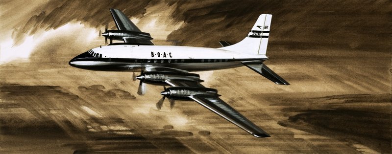 BOACs Szepczący Gigant, Bristol Britannia autorstwa English School