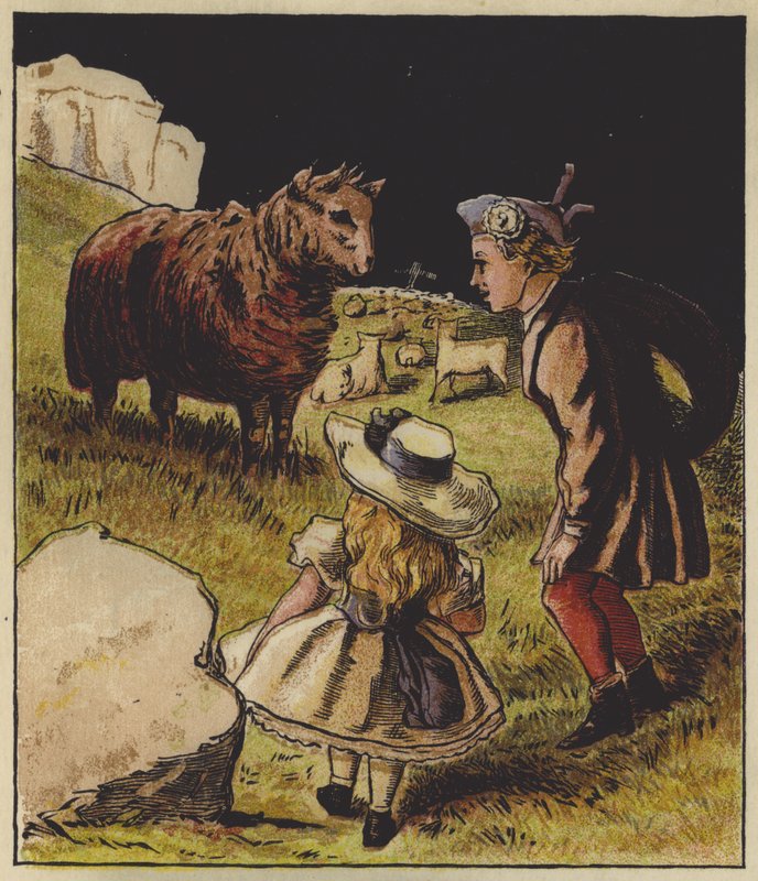 Baa, Baa, Czarna Owca (kolor lito) autorstwa English School