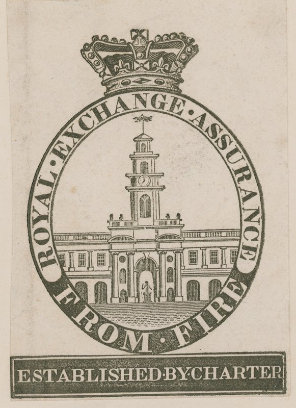 Odznaka Royal Exchange Assurance od ognia autorstwa English School
