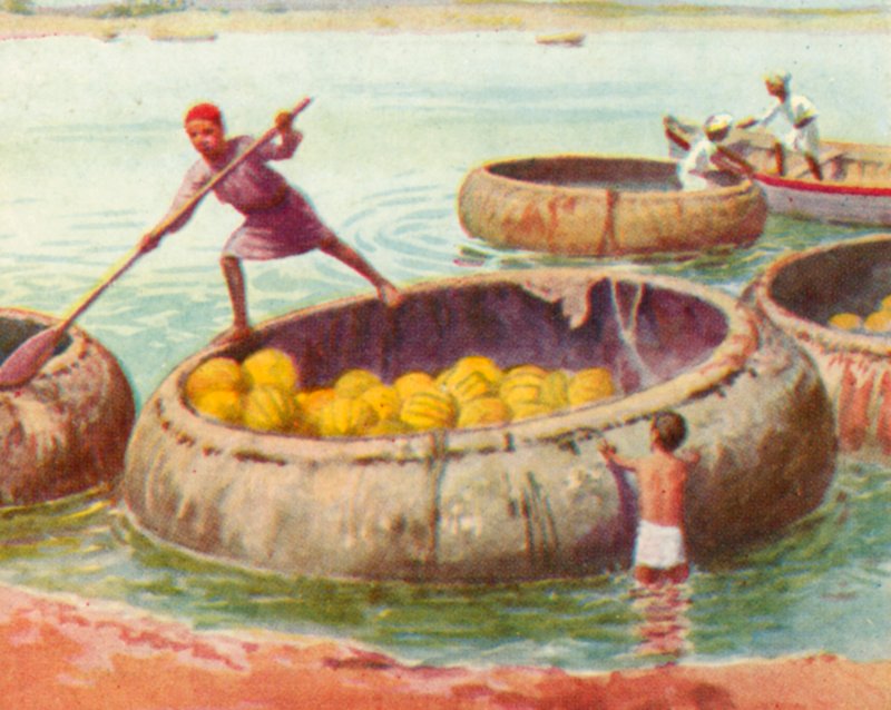 Bagdad, Gufah nad Tygrysem (kolorowa litografia) autorstwa English School
