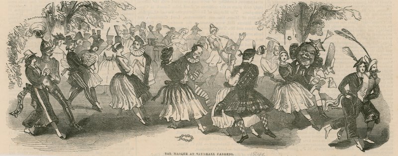 Bal Masque w Vauxhall Gardens autorstwa English School