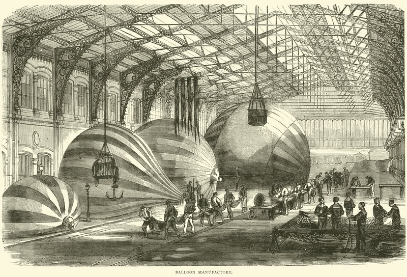 Manufaktura Balonów, październik 1870 autorstwa English School