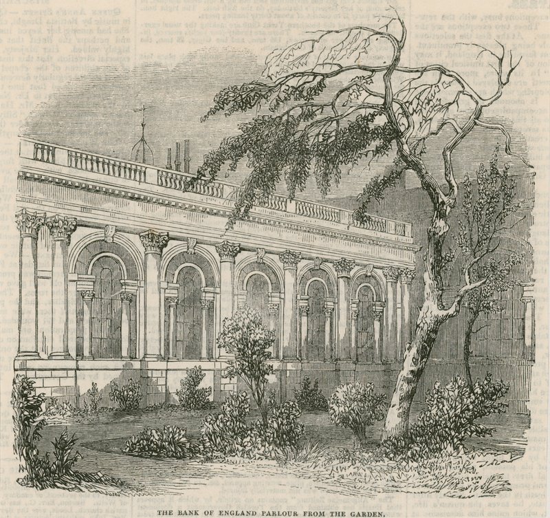 Bank Anglii, dziedziniec ogrodowy autorstwa English School