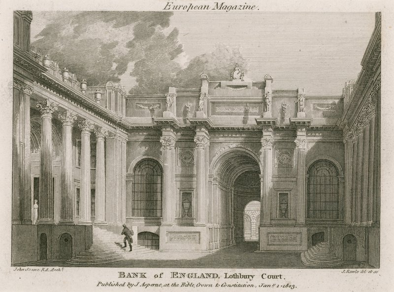 Bank Anglii, Lothbury Court autorstwa English School